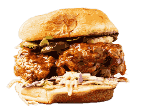 Zalim's explosive buffalo chicken sandwich